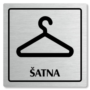 Šatna, 80x80mm, stříbrná, Arizona